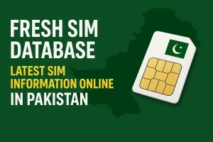 fresh sim database – latest sim information online in pakistan